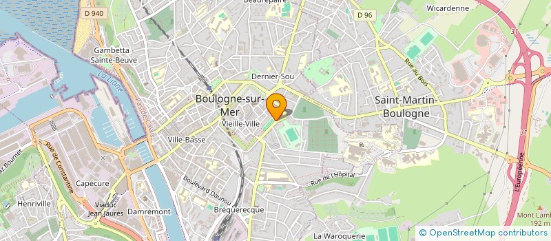 localisation de l'entreprise BOULOGNE ATHLETIC CLUB à BOULOGNE-SUR-MER