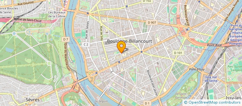 localisation de l'entreprise BOULOGNE-AUDIOVISUEL, LES ANCIENS MAINTENANT (BAM) à BOULOGNE-BILLANCOURT