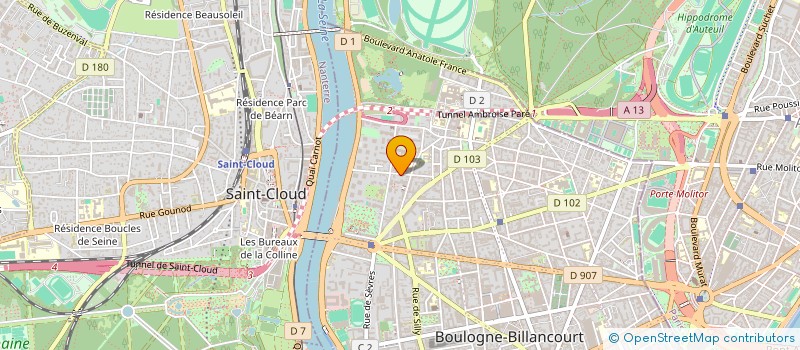 localisation de l'entreprise BOULOGNE BILLANCOURT CONNEXION à BOULOGNE-BILLANCOURT