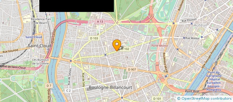 localisation de l'entreprise BOULOGNE-BILLANCOURT NATATION à BOULOGNE-BILLANCOURT