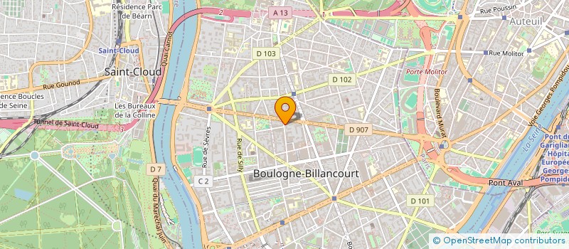 localisation de l'entreprise BOULOGNE BILLANCOURT SOLIDARITES à BOULOGNE-BILLANCOURT