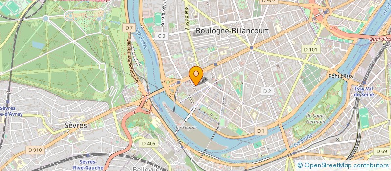 localisation de l'entreprise BOULOGNE BILLANCOURT TAE KWON DO  BOULOGNE-BILLANCOURT