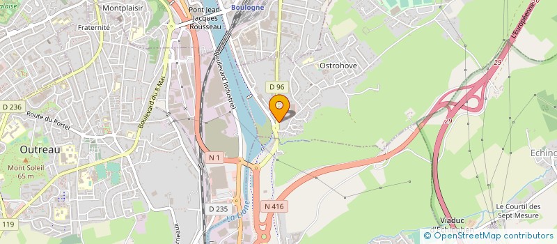 localisation de l'entreprise BOULOGNE BUSINESS CLUB à SAINT-MARTIN-BOULOGNE