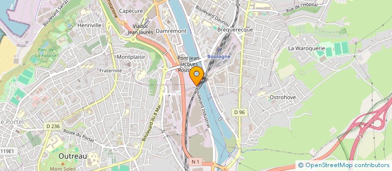 localisation de l'entreprise BOULOGNE CANOE KAYAK à BOULOGNE-SUR-MER