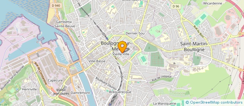 localisation de l'entreprise BOULOGNE CARREFOUR CULTURE LOISIRS  BOULOGNE-SUR-MER