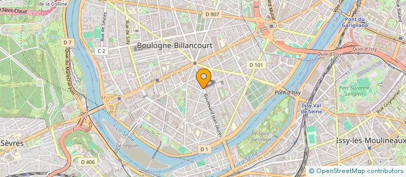 localisation de l'entreprise BOULOGNE COIFF. à BOULOGNE-BILLANCOURT