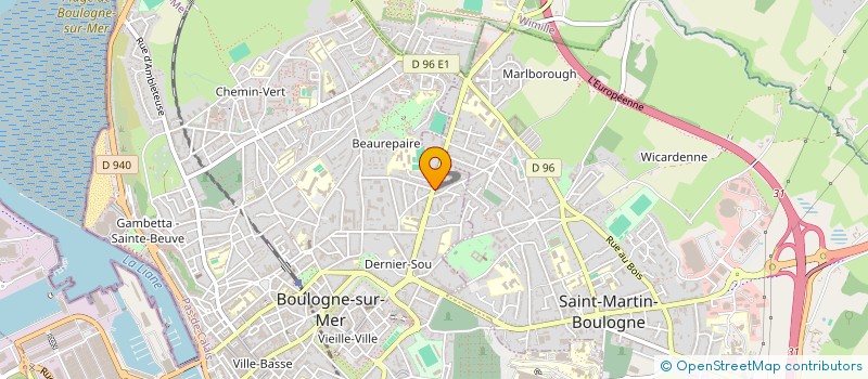 localisation de l'entreprise BOULOGNE CONTROLE TECHNIQUE AUTOMOBILE à BOULOGNE-SUR-MER