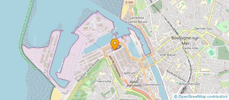 localisation de l'entreprise BOULOGNE DISPATCH à BOULOGNE-SUR-MER