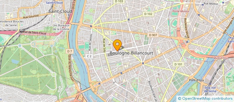 localisation de l'entreprise BOULOGNE GALLIENI à BOULOGNE BILLANCOURT