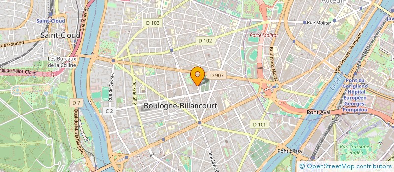 localisation de l'entreprise BOULOGNE HARMONIE  BOULOGNE-BILLANCOURT