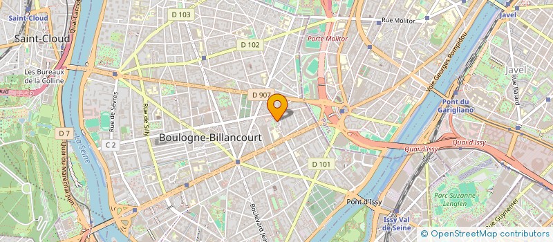 localisation de l'entreprise BOULOGNE IMMO à BOULOGNE-BILLANCOURT