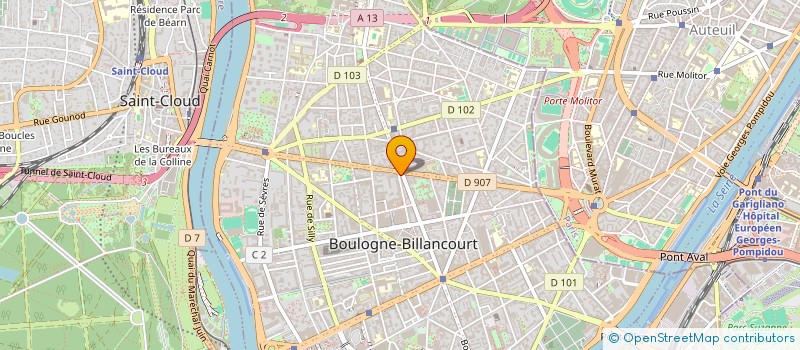 localisation de l'entreprise BOULOGNE IMMOBILIER à BOULOGNE-BILLANCOURT
