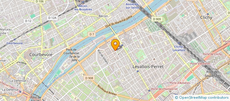 localisation de l'entreprise BOULOGNE LEVALLOIS METROPOLITANS 92  LEVALLOIS-PERRET