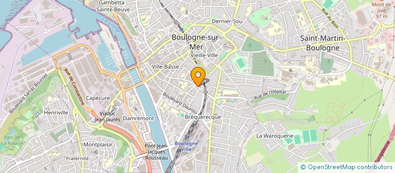 localisation de l'entreprise BOULOGNE ORTHOPEDIE à BOULOGNE-SUR-MER