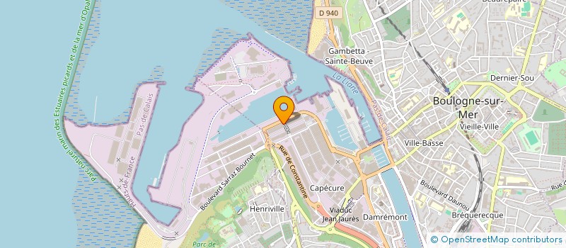 localisation de l'entreprise BOULOGNE PRESTATIONS FILETAGE à BOULOGNE-SUR-MER