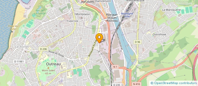 localisation de l'entreprise BOULOGNE PROMOTION  OUTREAU