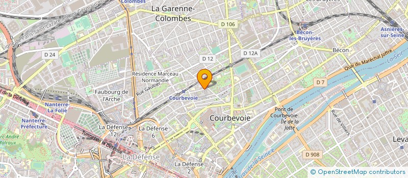localisation de l'entreprise BOULOGNE SERVICES ENVIRONNEMENT à COURBEVOIE