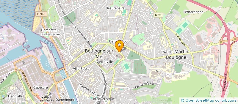 localisation de l'entreprise BOULOGNE SURGELE à BOULOGNE SUR MER