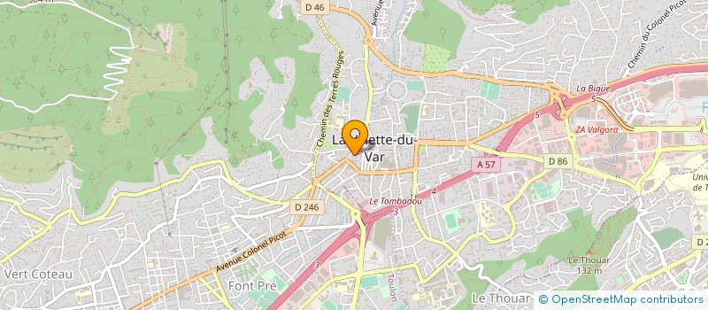 localisation de l'entreprise BOULOMANES DE LA PIGNE VALETTOISE à LA VALETTE-DU-VAR