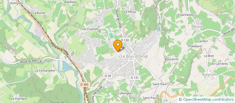 localisation de l'entreprise BOULON FRERES à VAL D'OINGT