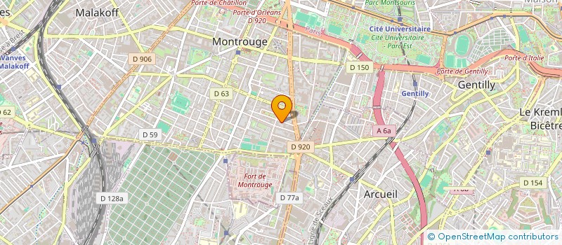 localisation de l'entreprise BOULOT PAPA  MONTROUGE