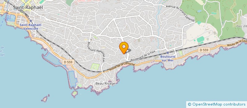 localisation de l'entreprise BOULOURIS  SAINT-RAPHAEL