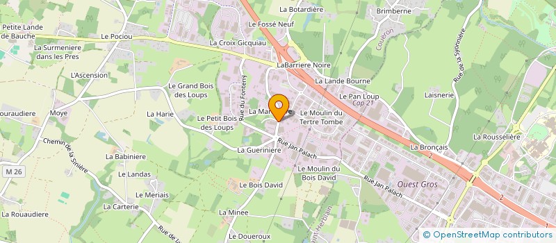 localisation de l'entreprise BOUM à COUERON