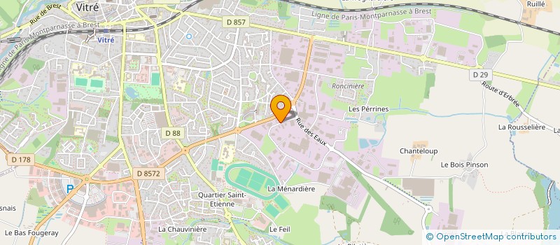 localisation de l'entreprise BOUMARD ETUDES SERVICES à VITRE