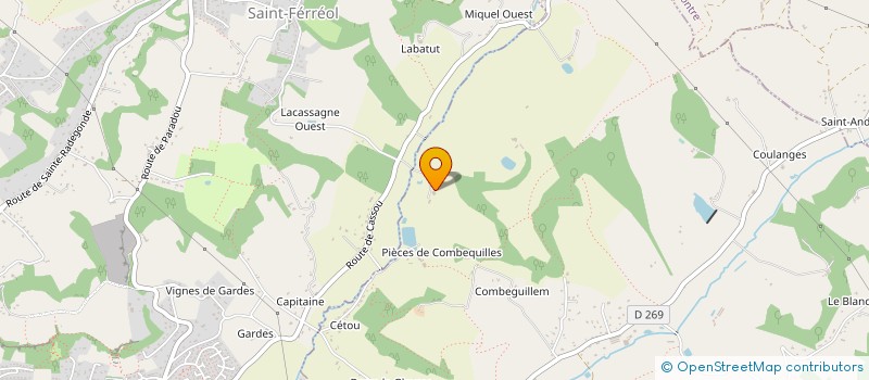 localisation de l'entreprise BOUME  CASTELCULIER