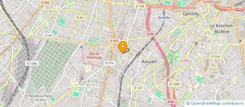 localisation de l'entreprise BOUNAB RIAULT EI  ARCUEIL