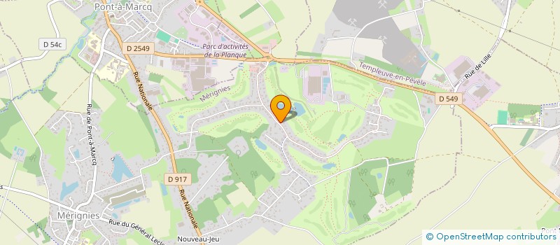 localisation de l'entreprise BOUNE  MERIGNIES