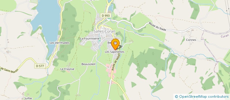 localisation de l'entreprise BOUNHOL ET FILS  SALLES-CURAN