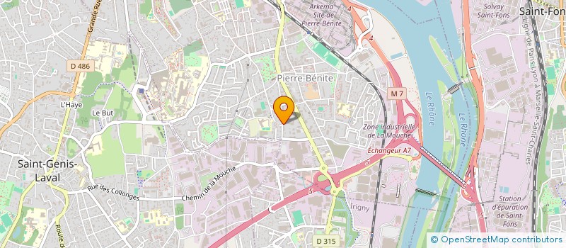 localisation de l'entreprise BOUNNAH IKA  OULLINS-PIERRE-BENITE