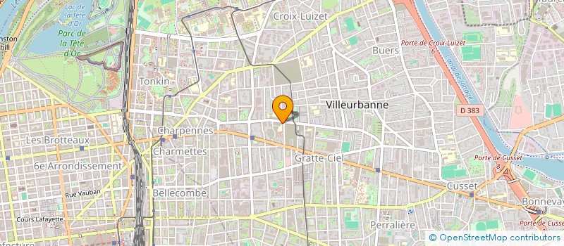 localisation de l'entreprise BOUQUET  VILLEURBANNE