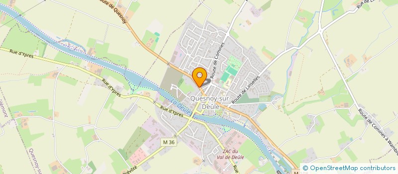 localisation de l'entreprise BOUQUET-COUSSEMACQ à QUESNOY-SUR-DEULE