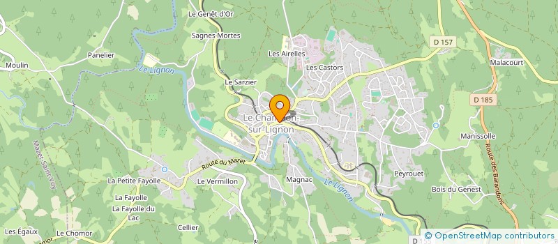 localisation de l'entreprise BOUQUET DE PAINS  LE CHAMBON-SUR-LIGNON