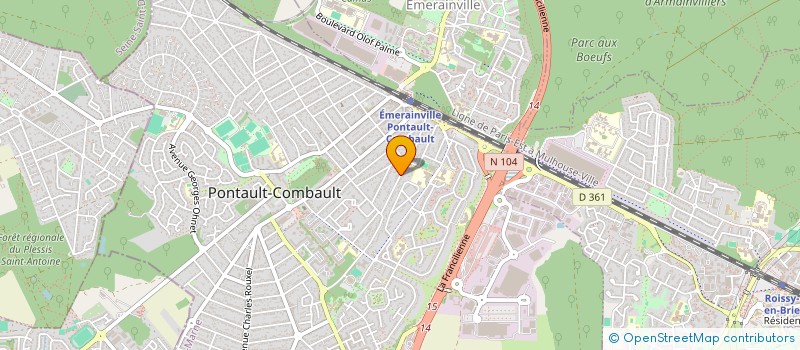 localisation de l'entreprise BOUQUET PATRIMOINE à PONTAULT-COMBAULT