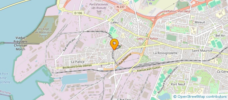 localisation de l'entreprise BOUQUET PINSONNEAU  LA ROCHELLE