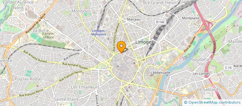 localisation de l'entreprise BOUQUILLARD à LIMOGES