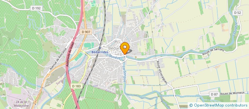 localisation de l'entreprise BOUQUIMARD  BEDARRIDES