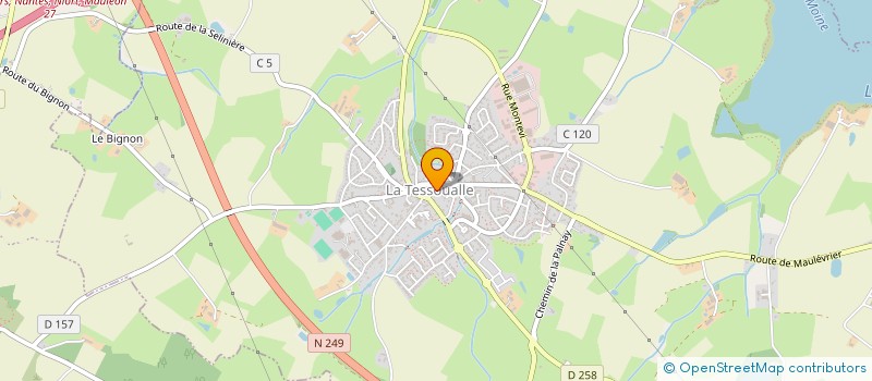 localisation de l'entreprise BOUQUIN BOUQUINE  LA TESSOUALLE