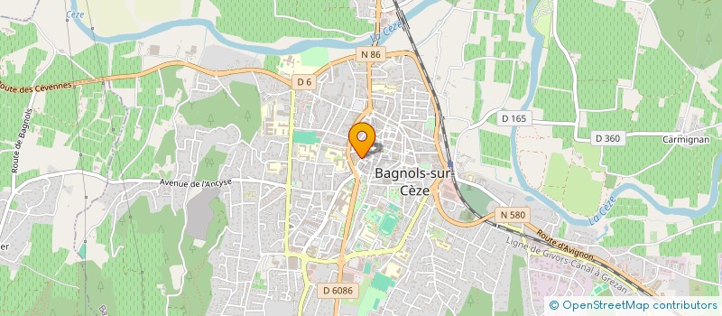 localisation de l'entreprise BOUQUIN BOUQUINE SARL à BAGNOLS-SUR-CEZE