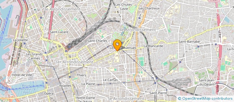 localisation de l'entreprise BOUQUINERIE DES CINQ AVENUES à MARSEILLE