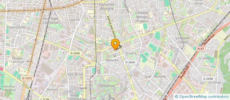 localisation de l'entreprise BOUQUINS SANS FRONTIERES  GRENOBLE
