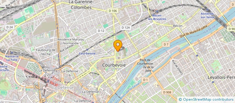 localisation de l'entreprise BOUR ASSISTANCE CHANTIERS ET CONDUITS à COURBEVOIE