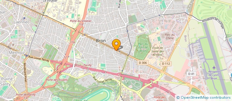 localisation de l'entreprise BOURAIN  BRON