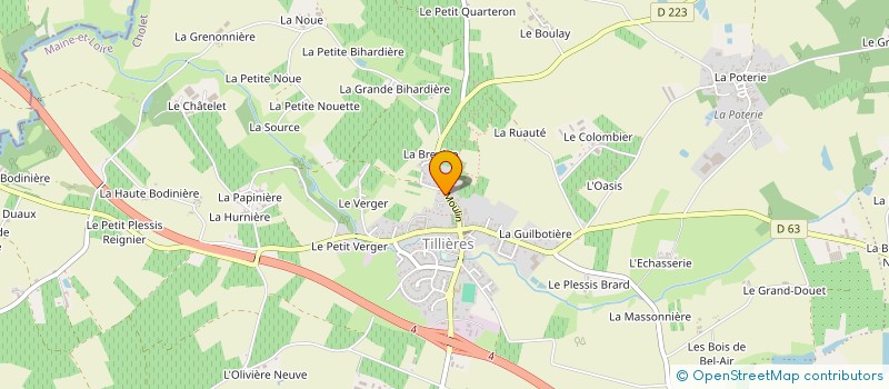 localisation de l'entreprise BOURASSEAU à SEVREMOINE