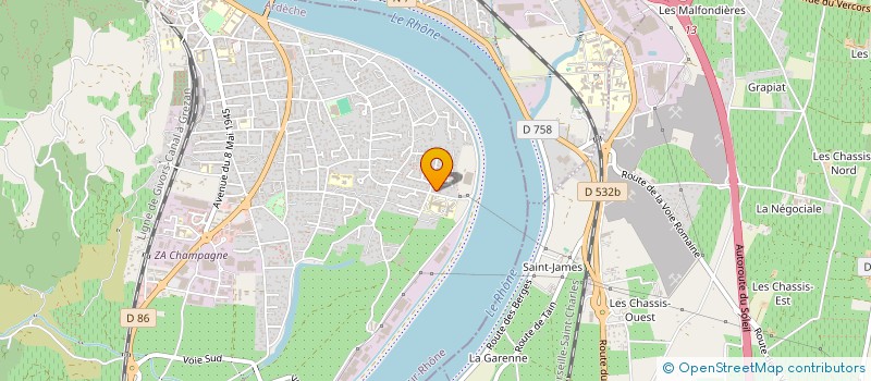 localisation de l'entreprise BOURBAKY à TOURNON-SUR-RHONE