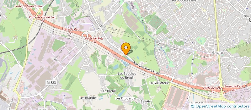 localisation de l'entreprise BOURBAN MACONNERIE à BOUGUENAIS