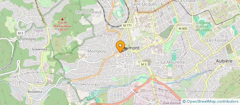 localisation de l'entreprise BOURBIE  CLERMONT-FERRAND